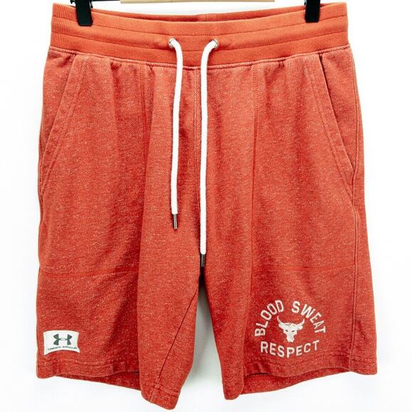 Under Armour Other - Under Armour Project Rock Icon Gym Shorts Men's Large Loose Red Drawstring